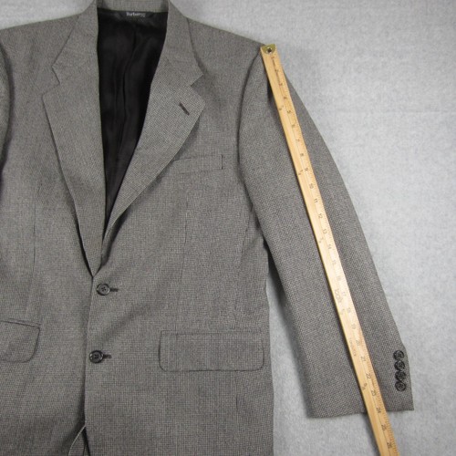 Vintage Burberrys 2 Button Sport Coat Mens Chest 43" Herringbone 100% Wool USA - Picture 14 of 23