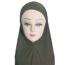 Women's Cotton Amira Hijab One Piece - Olive