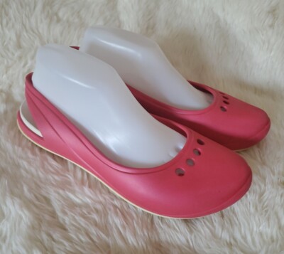 Crocs Tone Skylar Flats Slingback Pink Womens size 10