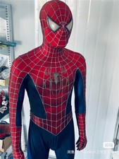Original Toby Spider-Man Costume Jumpsuit 3D Web Coating Line Halloween Party