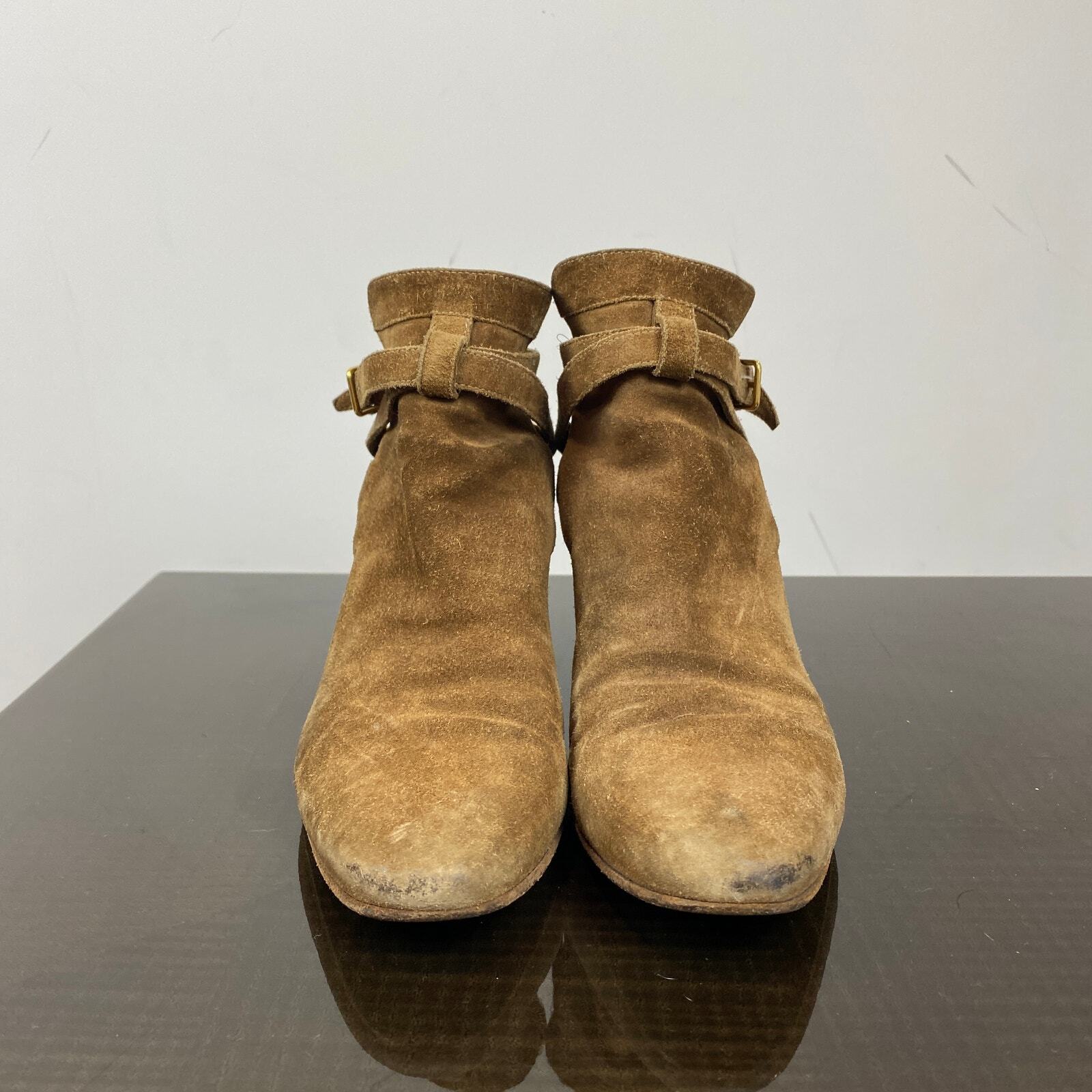 Stivaletti Saint Laurent Jodhpur in pelle scamosciata donna 38 US 7 7 5