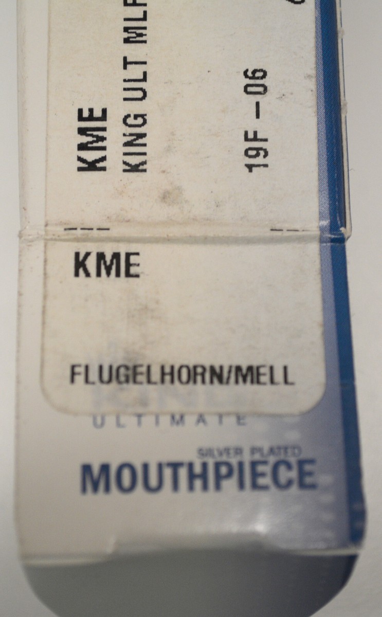 King KME System Blue Marching Mellophone Mouthpiece Heavy Mello 6