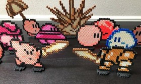 Kirby's Adventure Perler Bead Nintendo Pixel Art - NES