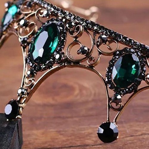 Baroque Crown Women Metal Princess Crown Bride Tiara Birthday Party Costume - Picture 9 of 18