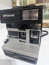 Vintage Polaroid Sun 600 LMS Instant Film Camera With Strap and Case Works