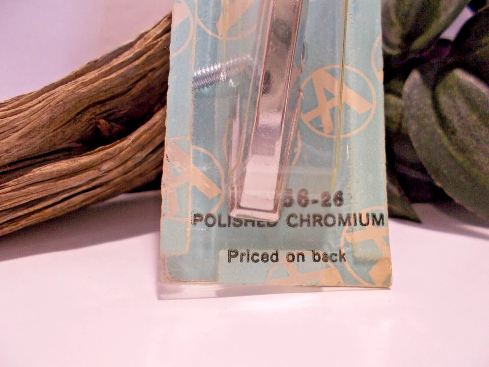 1 tirador de gabinete vintage MCM 2” cromo pulido perilla cajón manija tirador con tornillo Foto 2 de 4