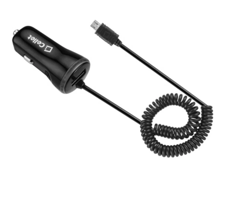 CELLET High Powered Car Charger For Micro USB Devices, 2.1A, 5 Ft Cord, Black - Image 3 of 4