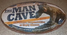 12"X17" METAL SIGN WELCOME TO THE MAN CAVE