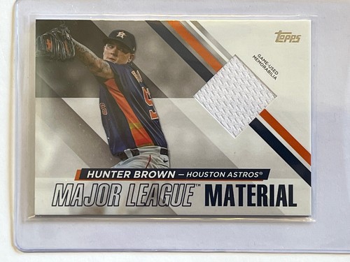 2024 Topps Series 2 Hunter Brown Major League Material Jersey Card Astors