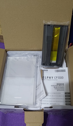 BRAND NEW Canon SELPHY CP1500 Wireless Photo Printer wth. Ink & Paper Set - Picture 2 of 5