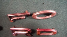Cd88 Ford Hood Nose Letter Emblems Vintage 1964 C4db16606 A-d Falcon Ranchero