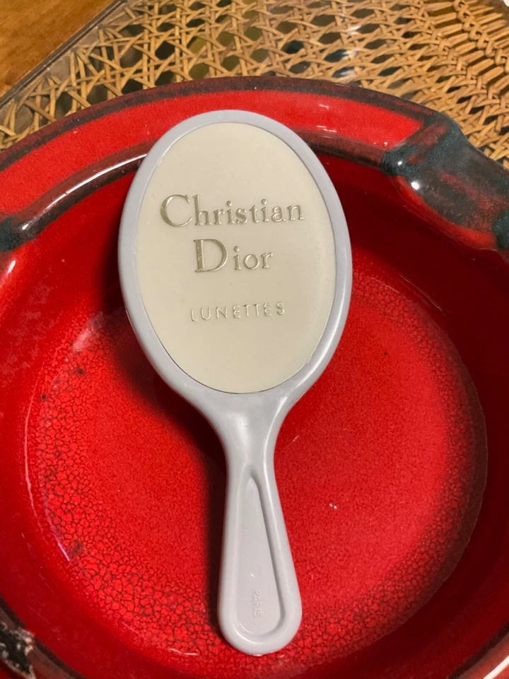 Christian Dior Paris Lunette Handspiegel Taschenspiegel Kunststoff 12 cm hoch