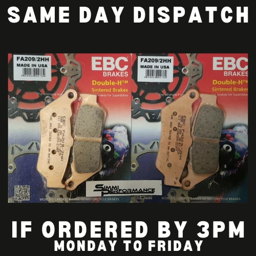 Front Brake Pads EBC Fa209/2hh BMW C1 Scooter 125 2000