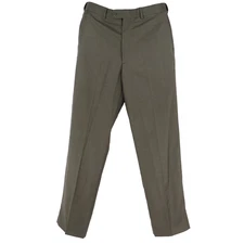 Giorgio De Paoli Dress Pants Mens Size 32X33 Gray Polyester Blend Pockets