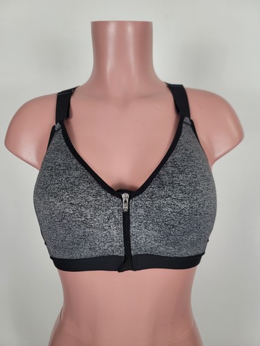 Victoria's Secret High Impact Sports Bra Underwire Push Up 34C Zip Gym Running