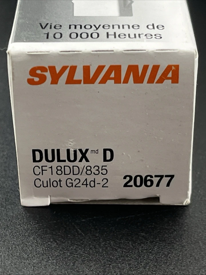 SYLVANIA CF18DD/835/ECO Plug-In CFL Bulb,18W,1150 lm,3500K PK 7 - Image 4 of 4