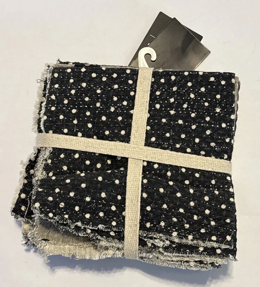 Cynthia Fowler Curious 6 paños de cocina de Halloween toallas Halloween gatos estrellas puntos Foto 3 de 4