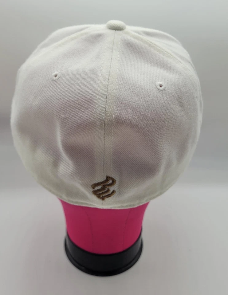 Rocawear шляпа крышка резинке мужской 7 3/8 белый вышитый логотип шерстяная смесь хип-хоп - Изображение 3 из 4