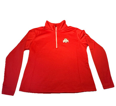 Columbia Ohio State Red XXL 1/4 Zip Pullover Long Sleeve  Activewear Mock Neck 