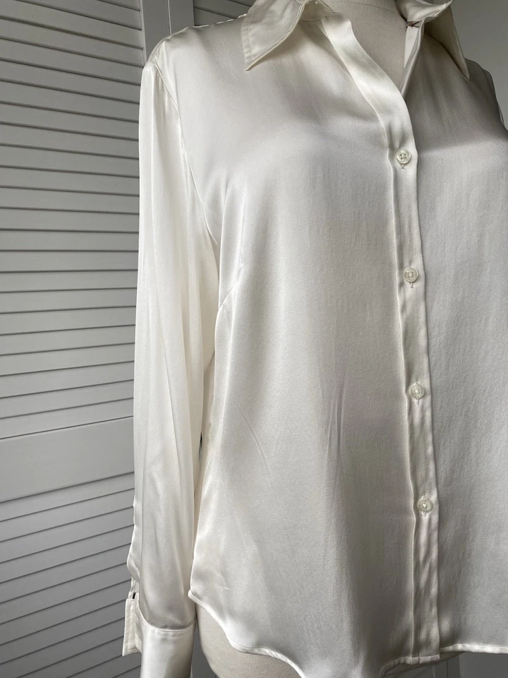 DAKS London Pure Silk Shirt Size 20/18 - Image 4 of 4