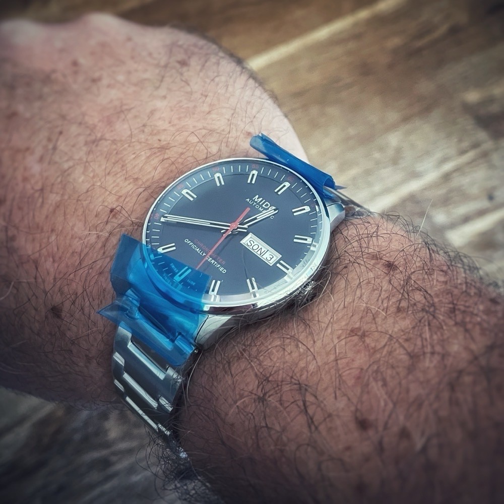 Mido Commander Chronometer Blue Automatic Sports … - image 8