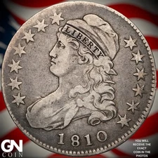 1810 Capped Bust Half Dollar A8782