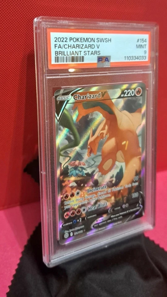 PSA 9 Charizard V 154/172 Brilliant Stars  Alternate Art Pokemon Ultra Rare MINT - Image 3 of 4