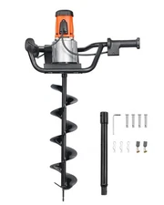 VEVOR 1500W Electric Post Hole Digger 5.71" Earth Auger Bit with Extension Bar