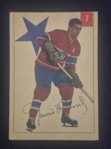 Maurice Richard #7 1954 Parkhurst card