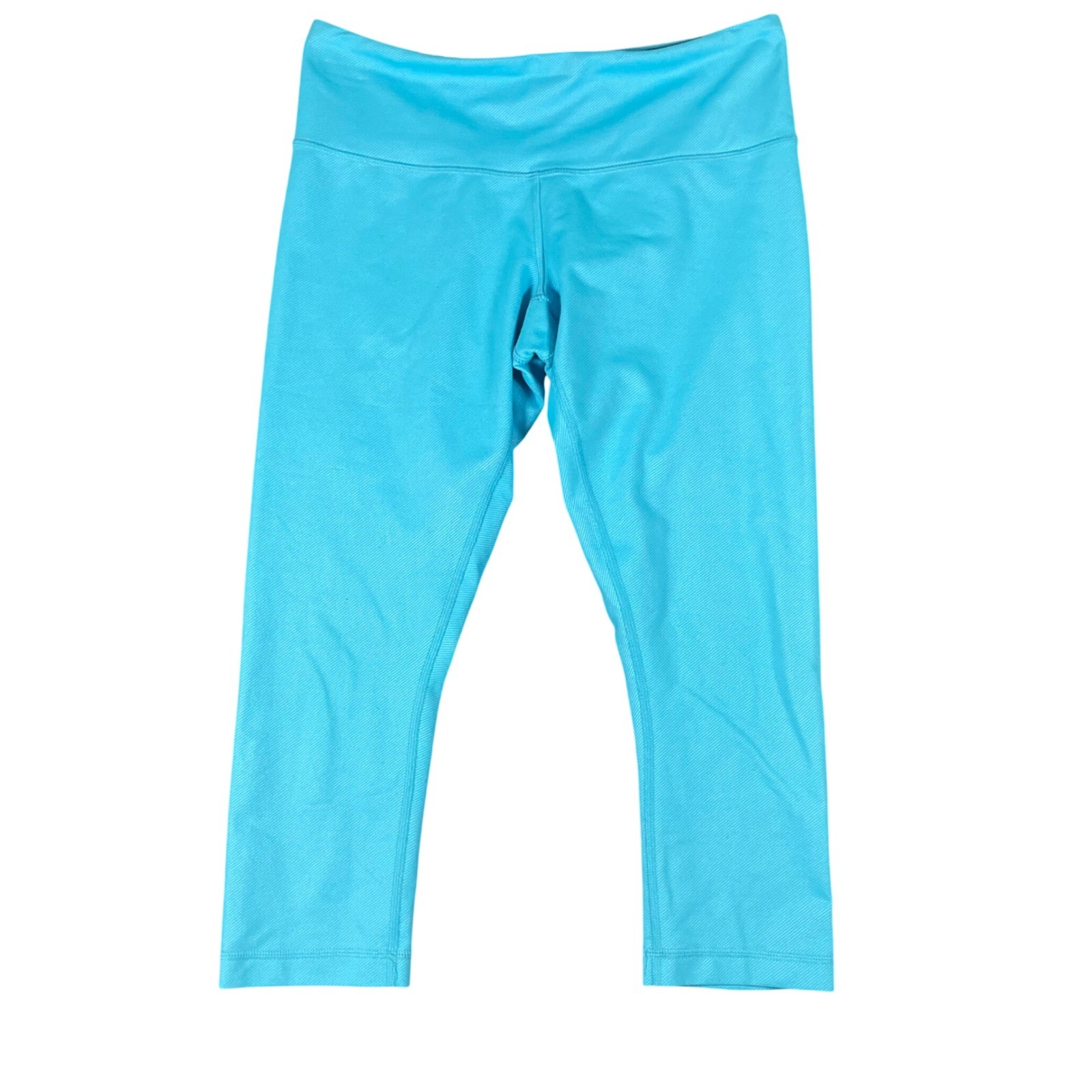 Lululemon Aqua Blue Capri Leggings Athleisure Athletic Pants Womens Size 8 Med