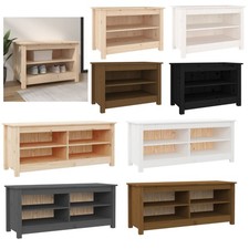 Schuhschrank Holz Aufbewahrungsbank Schuhbank Schuhregal Sitztruhe Schuhablage