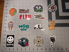 14 Count Variety Namebrand Skateboarding Stickers