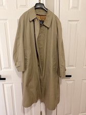 Vintage Burberrys Coat Mens 54 Beige Cotton B...