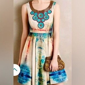 abstract dress mini Red Abstract Print Mini Dress