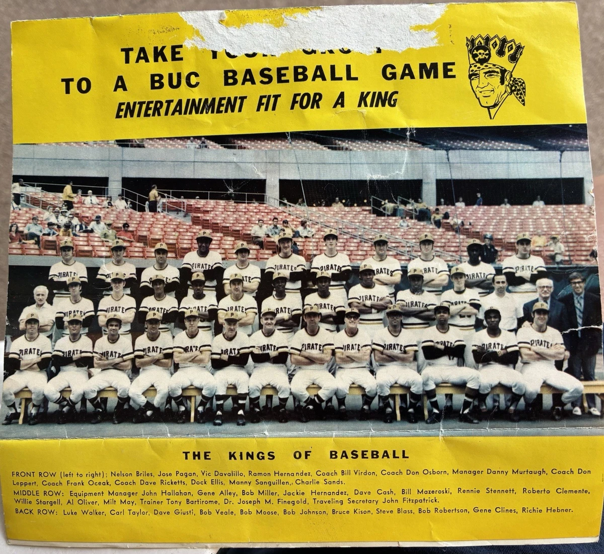 Pittsburgh Pirates 1971 Vintage MLB Programs for sale | eBay