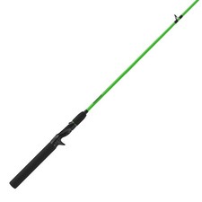 2-Piece Medium-Light Power 4.5ft Fishing Rod Green Spinning Casting Travel Rod