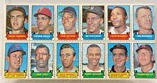 1969 TOPPS STAMP SHEET 12 STAMPS GAYLORD PERRY MONDAY WYNN STOTTLEMYRE BUNNING