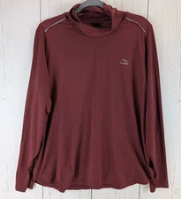 LL Bean Size XL Red Cowl Neck Active Long Sleeve Tops