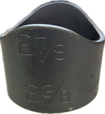 (5 PACK) WELD ON  PIPE SADDLE 2 7/8 To 2 3/8 METAL STEEL FENCING