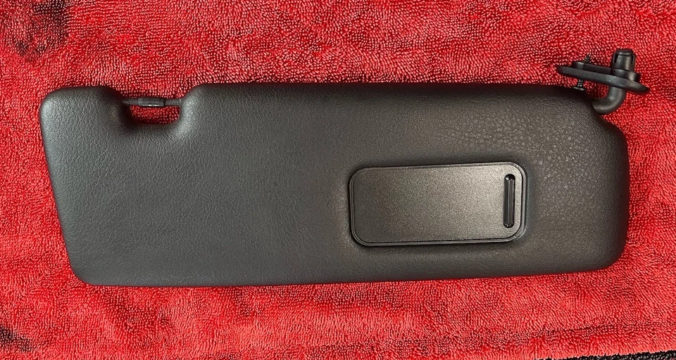 99-06 BMW E46 M3 330ci CONVERTIBLE SET, FRONT LEFT & RIGHT SUN VISOR BLACK OEM - Image 3 of 4