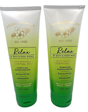 Bath Body Works Aromatherapy Hawaiian Sandalwood Eucalyptus Mandarin Cream x2