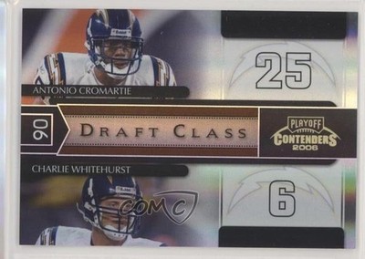 2006 Playoff Contenders Black Antonio Cromartie Charlie Whitehurst Rookie RC l8x