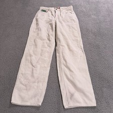 Empyre Pants Womens 7 White Tori Corduroy Relaxed 30x29 Straight High Rise Skate