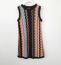 MISSONI For Target Womens Small Colore Zig Zag Sleeveless Lined Sweater Dress