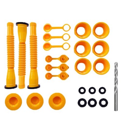 3Pcs for Plastic Cans Old Style Cap Replacement Gas Can Spout Nozzle Vent Kit #a