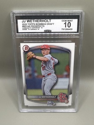 JJ Weatherholt 2025 Bowman Draft CCG 10