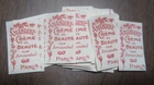 Lot of 50 Old Vintage 1920's - AMANDINE Creme de Beaute - French Perfume LABELS