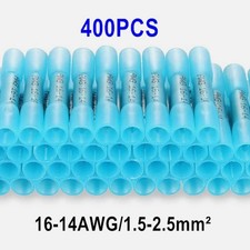 400pcs Heat Shrink But Connector Waterproof Electrical Wire Marine Butt Splice
