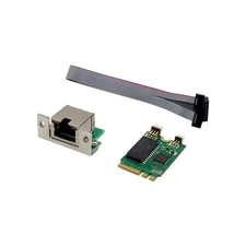 M.2 A+E RTL8111F Gigabit Ethernet Adapter Full-Duplex/Half-Duplex for Win7/8
