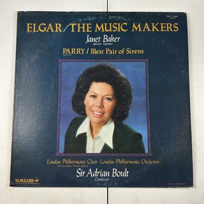 Elgar / Parry - The Music Makers / Blest Pair of Sirens LP Record 1967 Vanguard